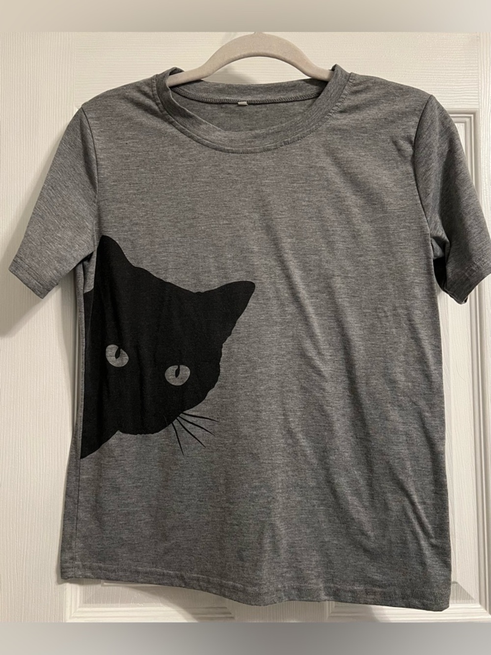 Graphic Tee with Black Cat